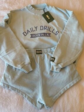 Daily Drills Set- Oversized Birthday Vintage Crewneck with Birthday !!! Patch